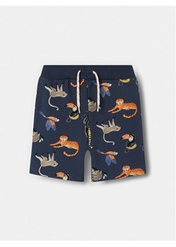 NAME IT Szorty sportowe Ditmar 13228541 Granatowy Regular Fit ze sklepu MODIVO w kategorii Spodenki chłopięce - zdjęcie 183653006