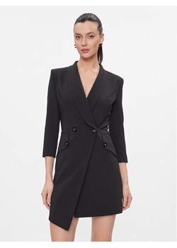 Elisabetta Franchi Sukienka koktajlowa AB-562-41E2-V500 Czarny Regular Fit ze sklepu MODIVO w kategorii Sukienki - zdjęcie 183653165