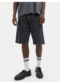 Jack&Jones Szorty jeansowe Iron 12278463 Czarny Baggy Fit ze sklepu MODIVO w kategorii Spodenki męskie - zdjęcie 183653227