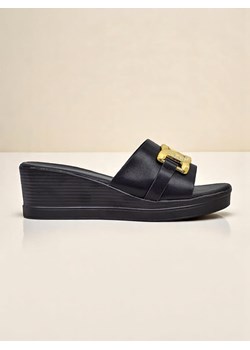 Royalfashion Damskie klapki na koturnie Nolia ze sklepu royalfashion.pl w kategorii Klapki damskie - zdjęcie 183658105