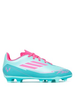 adidas Buty do piłki nożnej F50 Club Messi Firm/Multi-Ground IH0932 Turkusowy ze sklepu MODIVO w kategorii Buty sportowe dziecięce - zdjęcie 183660127