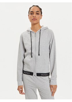Hugo Bluza Sporty Logo 50520504 Szary Relaxed Fit ze sklepu MODIVO w kategorii Bluzy damskie - zdjęcie 183660139