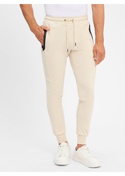 Jack & Jones Męskie spodnie do biegania - JPSTWill Mężczyźni Sztuczne włókno kitt jednolity ze sklepu vangraaf w kategorii Spodnie męskie - zdjęcie 183661596
