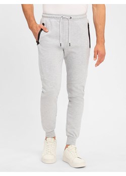 Jack & Jones Męskie spodnie do biegania - JPSTWill Mężczyźni Sztuczne włókno jasny szary marmurkowy ze sklepu vangraaf w kategorii Spodnie męskie - zdjęcie 183661597