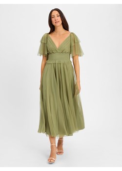 Marie Lund Damska sukienka wieczorowa Kobiety seledynowy jednolity ze sklepu vangraaf w kategorii Sukienki - zdjęcie 183661626