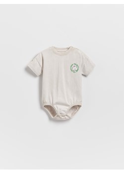 Reserved - Bawełniane body Mickey Mouse - jasnoszary ze sklepu Reserved w kategorii Odzież dla niemowląt - zdjęcie 183662248
