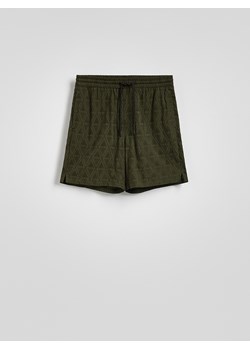 Reserved - Szorty slim fit - zielony ze sklepu Reserved w kategorii Spodenki męskie - zdjęcie 183662566