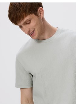 Reserved - Strukturalny t-shirt comfort fit - jasnozielony ze sklepu Reserved w kategorii T-shirty męskie - zdjęcie 183662669