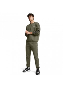 Męskie spodnie dresowe Under Armour UA Icon Fleece Jogger Taping - zielone ze sklepu Sportstylestory.com w kategorii Spodnie męskie - zdjęcie 183665909