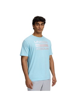 Męski t-shirt z nadrukiem Under Armour UA Team Issue Wordmark Ss - niebieski ze sklepu Sportstylestory.com w kategorii T-shirty męskie - zdjęcie 183666257