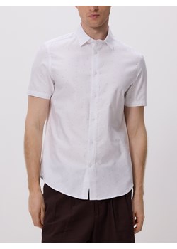 Reserved - Bawełniana koszula slim fit - biały ze sklepu Reserved w kategorii Koszule męskie - zdjęcie 183667297