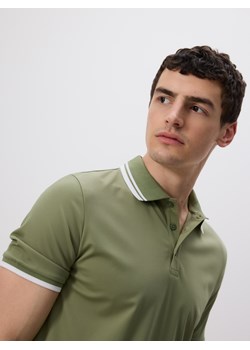 Reserved - Polo regular fit z wiskozą - jasnozielony ze sklepu Reserved w kategorii T-shirty męskie - zdjęcie 183667329