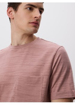 Reserved - T-shirt comfort z kieszonką - pastelowy róż ze sklepu Reserved w kategorii T-shirty męskie - zdjęcie 183667505