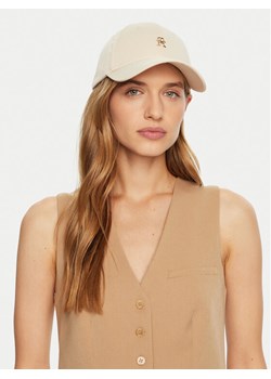Czapka z daszkiem Tommy Hilfiger AW0AW16843 Écru ze sklepu eobuwie.pl w kategorii Czapki z daszkiem damskie - zdjęcie 183668188