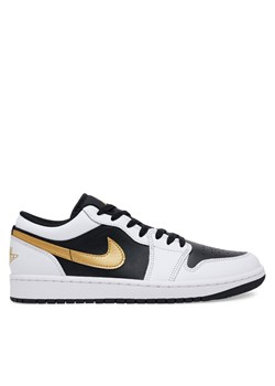 Sneakersy Nike Air Jordan 1 Low 553558 Czarny ze sklepu eobuwie.pl w kategorii Buty sportowe męskie - zdjęcie 183668268