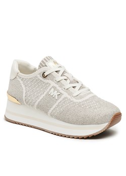 MICHAEL Michael Kors Sneakersy Monique Knit Trainer 43F3MQFSAM Szary ze sklepu MODIVO w kategorii Buty sportowe damskie - zdjęcie 183669417