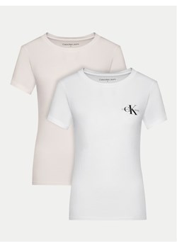 Calvin Klein Jeans Komplet 2 t-shirtów J20J219734 Kolorowy Slim Fit ze sklepu MODIVO w kategorii Bluzki damskie - zdjęcie 183669477