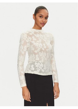 Morgan Bluzka 251-TEVORA Écru Slim Fit - id: 0000305253552 - marki Morgan - 183669557 Morgan Bluzka 251-TEVORA Écru Slim Fit ze sklepu MODIVO w kategorii Bluzki damskie - zdjęcie 183669557