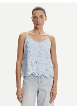 Pieces Top Vilde 17156563 Błękitny Regular Fit ze sklepu MODIVO w kategorii Bluzki damskie - zdjęcie 183669587