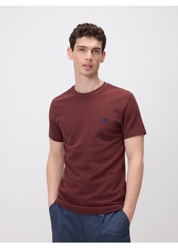 Reserved - Bawełniany t-shirt slim fit - bordowy ze sklepu Reserved w kategorii T-shirty męskie - zdjęcie 183671307