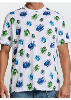 Sinsay - Koszulka comfort fit z nadrukiem allover w owady - biały ze sklepu Sinsay w kategorii T-shirty męskie - zdjęcie 183672226