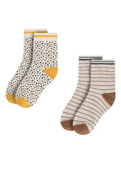 Zestaw 2 par wysokich skarpet dziecięcych Nelli Blu 7KB-001-AW23 (2-pack) Brązowy ze sklepu eobuwie.pl w kategorii Skarpetki dziecięce - zdjęcie 183672639