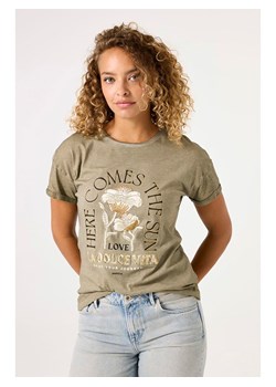 Garcia Koszulka w kolorze khaki ze sklepu Limango Polska w kategorii Bluzki damskie - zdjęcie 183675128