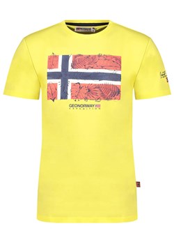 Geographical Norway Koszulka &quot;Jpalm&quot; w kolorze żółtym ze sklepu Limango Polska w kategorii T-shirty męskie - zdjęcie 183675668