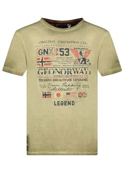 Geographical Norway Koszulka &quot;Jorick&quot; w kolorze khaki ze sklepu Limango Polska w kategorii T-shirty męskie - zdjęcie 183675688