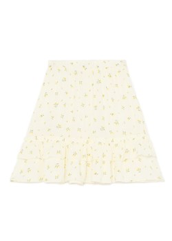 Cropp - Wzorzysta spódniczka mini z wiskozy - kremowy ze sklepu Cropp w kategorii Spódnice - zdjęcie 183676525