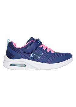 Buty Skechers Microspec Max - Racer Gal 303543L-NVPK niebieskie ze sklepu ButyModne.pl w kategorii Buty sportowe dziecięce - zdjęcie 183677646