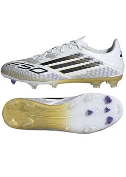 Buty piłkarskie adidas F50 League FG/MG JI0005 białe ze sklepu ButyModne.pl w kategorii Buty sportowe męskie - zdjęcie 183677657