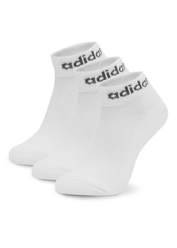 Zestaw 3 par niskich skarpet unisex adidas 3-Pack HT3457 Biały ze sklepu eobuwie.pl w kategorii Skarpetki damskie - zdjęcie 183677959