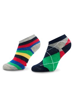 Zestaw 2 par niskich skarpet dziecięcych United Colors Of Benetton 6AO30701O 903 Kolorowy ze sklepu eobuwie.pl w kategorii Skarpetki dziecięce - zdjęcie 183677995
