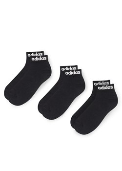 adidas Zestaw 3 par niskich skarpet unisex IC1303 3-PACK Czarny ze sklepu MODIVO w kategorii Skarpetki damskie - zdjęcie 183678739