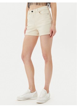 Noisy May Szorty jeansowe Moni 27029546 Beżowy Slim Fit ze sklepu MODIVO w kategorii Szorty - zdjęcie 183678816