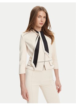 Elisabetta Franchi Marynarka GI-T51-51E2-V560 Écru Regular Fit ze sklepu MODIVO w kategorii Marynarki damskie - zdjęcie 183678906
