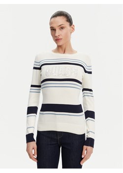 Guess Sweter W5GR18 Z2NQ2 Écru Slim Fit ze sklepu MODIVO w kategorii Swetry damskie - zdjęcie 183678926