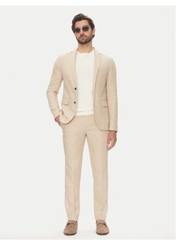 Lindbergh Garnitur 30-606060 Beżowy Slim Fit ze sklepu MODIVO w kategorii Garnitury męskie - zdjęcie 183678947