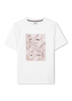 BOSS T-Shirt J52036 S Biały Regular Fit ze sklepu MODIVO w kategorii T-shirty chłopięce - zdjęcie 183679075