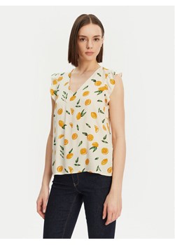 Pieces Bluzka Nya 17147804 Écru Regular Fit ze sklepu MODIVO w kategorii Bluzki damskie - zdjęcie 183679079