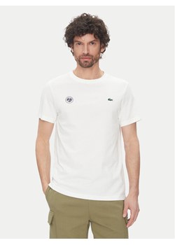 Lacoste T-Shirt TH8309 Biały Regular Fit ze sklepu MODIVO w kategorii T-shirty męskie - zdjęcie 183679085