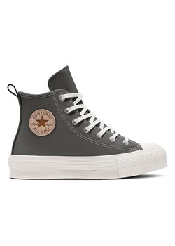 Converse Skórzane sneakersy &quot;Ctas Lift&quot; w kolorze szarym ze sklepu Limango Polska w kategorii Trampki damskie - zdjęcie 183682185