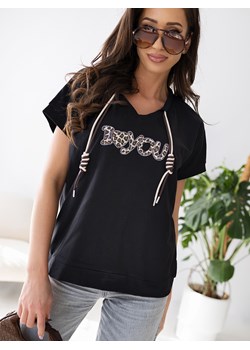 bluzka coeur czarna one size ze sklepu UBRA w kategorii Bluzki damskie - zdjęcie 183682549