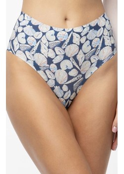 Julimex figi damskie Shells Simple Brasil Maxi, Kolor granatowy-wzór, Rozmiar 2XL, Julimex ze sklepu Intymna w kategorii Majtki damskie - zdjęcie 183682895