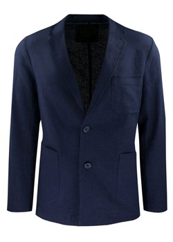 Lniana Męska Marynarka Sportowa (Casual) - Brave Soul - Granatowa MARBRSwellingtonNAVYBLUE ze sklepu JegoSzafa.pl w kategorii Marynarki męskie - zdjęcie 183684459