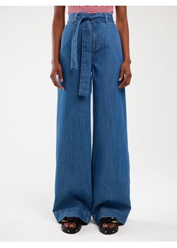 Jeansy damskie wide z paskiem niebieskie Julii 312 ze sklepu Big Star w kategorii Jeansy damskie - zdjęcie 183684668