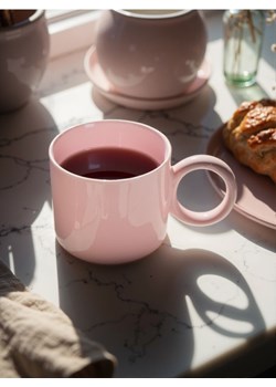 Sinsay - Ceramiczny kubek - różowy ze sklepu Sinsay w kategorii Kubki - zdjęcie 183685688
