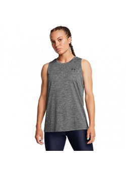 Damski top treningowy Under Armour Tech Tank Twist - szary ze sklepu Sportstylestory.com w kategorii Bluzki damskie - zdjęcie 183686576