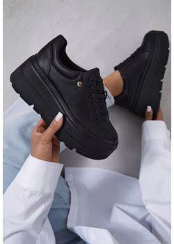 Czarne Sneakersy Vices na Grubej Podeszwie Tuliri ze sklepu renee.pl w kategorii Buty sportowe damskie - zdjęcie 183686736
